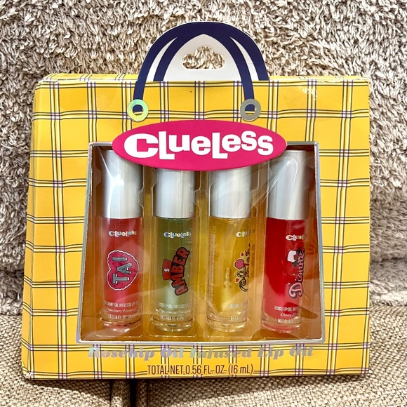 Clueless Rosehip Oil Infused Lip Oil Set of 4 - Taste Beauty New in Box - Picture 1 of 2